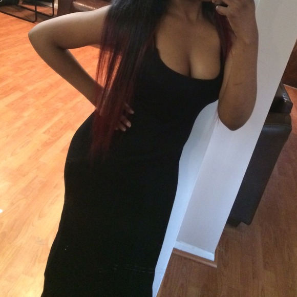 Black maxi dress
