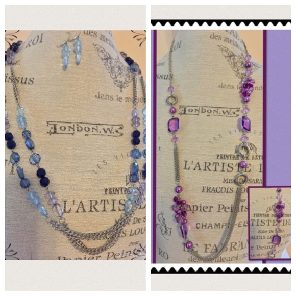 Bundle for @inoyju: 2 necklaces and 1 earring set