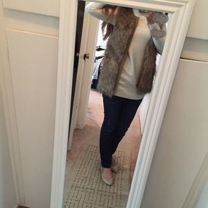 Faux fur vest