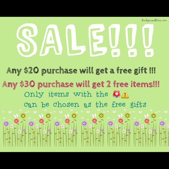 🚨⚠️FREE ITEMS WITH PURCHASE🚨⚠️