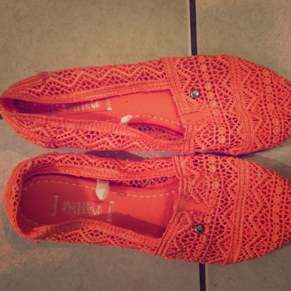 Aztec crotchet pattern flats