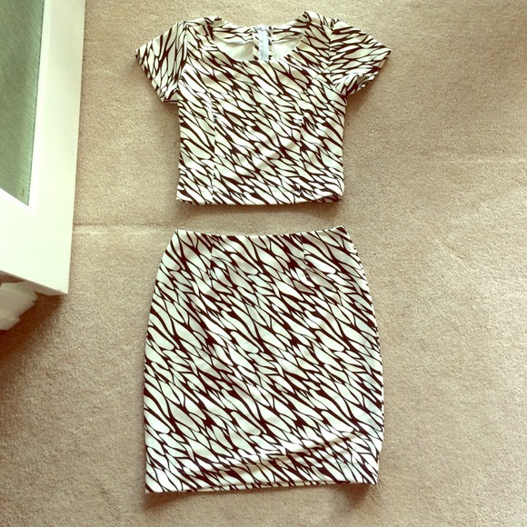 Black and white matching coordinate set