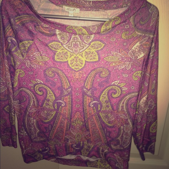 colorful knit top