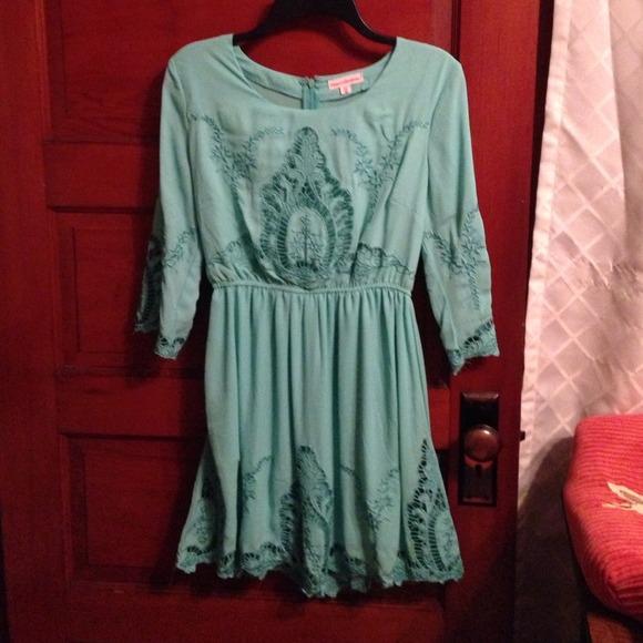 Mint green dress
