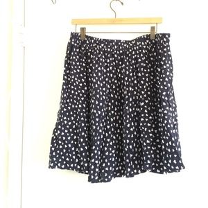 Heart print skirt