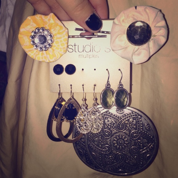 Earrings, Homemade bracelets,and Homemade Hairpins