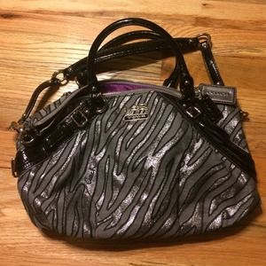 Small zebra print coach purse!