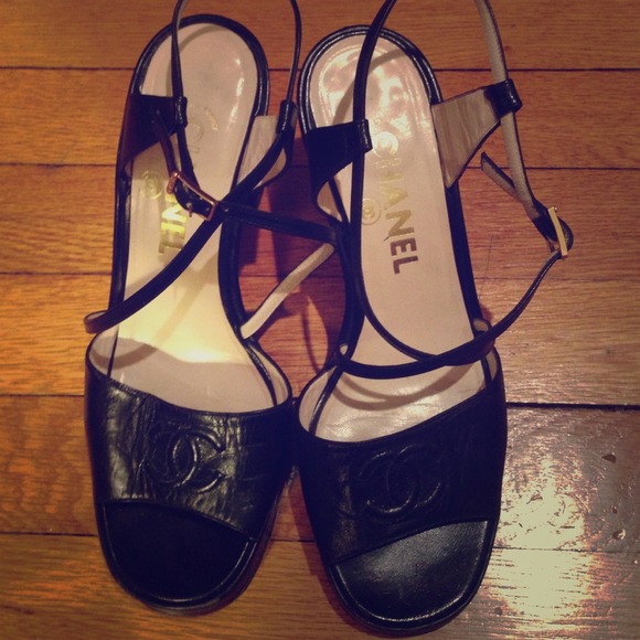Chanel authentic leather sandals