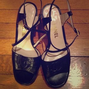 Chanel authentic leather sandals