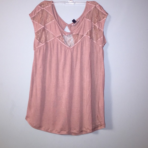 Light brown flowy top