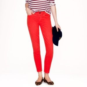 J. Crew Orange Toothpick Jeans