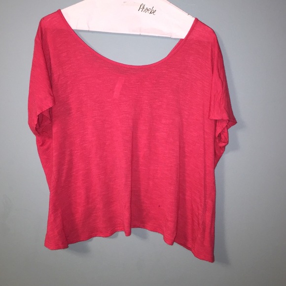 Hot pink crop top