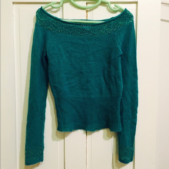 Guess Aqua boatneck sweater