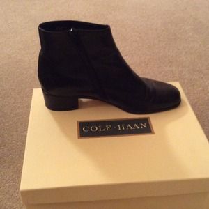 Cole Haan Black leather boots