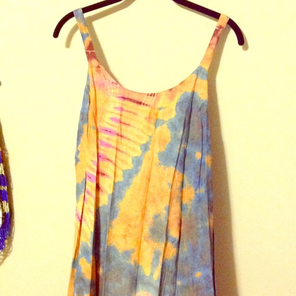 Tie dye maxi dress