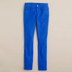 J. Crew Blue Toothpick Jeans