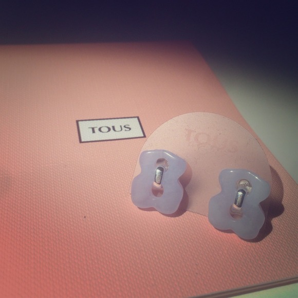 TOUS silver earring set with gift box