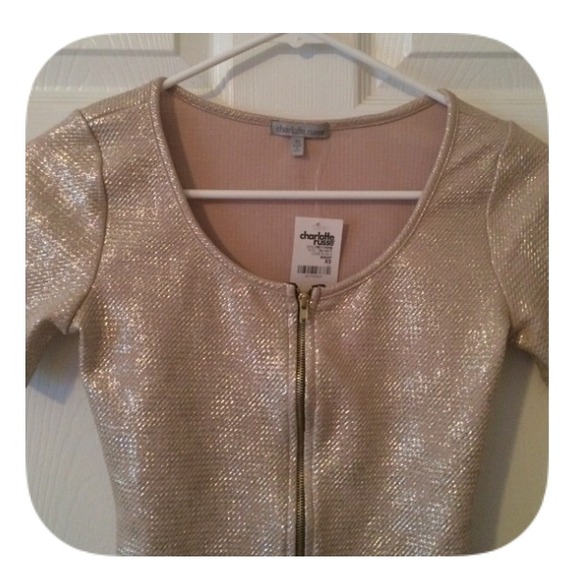 Charlotte Russe Tops - 💖NWT Shimmer Crop Top