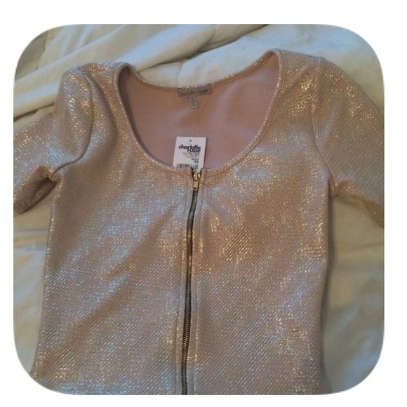 💖NWT Shimmer Crop Top - Picture 2 of 4