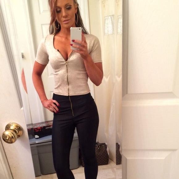 💖NWT Shimmer Crop Top - Picture 3 of 4