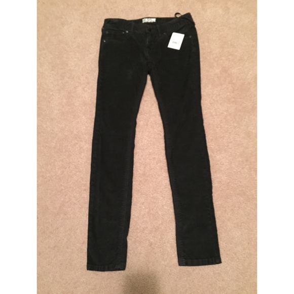 Free People Pants - Free people black corduroy pants