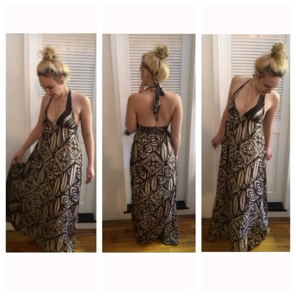 Silky Halter Maxi Dress
