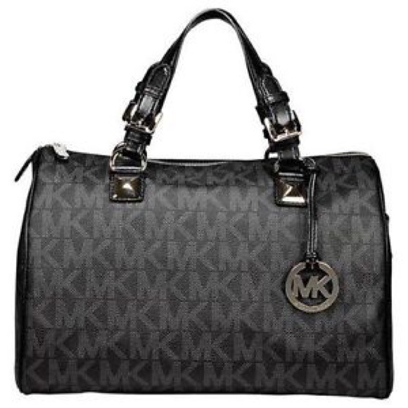Michael Kors Large Grayson-Black