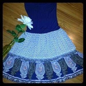 Strapless casual dress