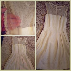 Beautiful, elegant white dress.