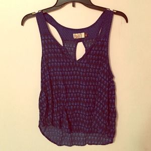 Blue print high low tank