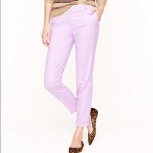 JCREW CAFÉ CAPRI IN WOOL- LILAC PURPLE