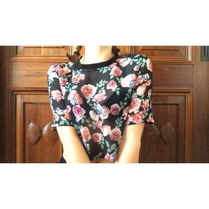 Floral crop top