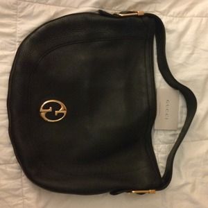 Gucci Black Leather Bag