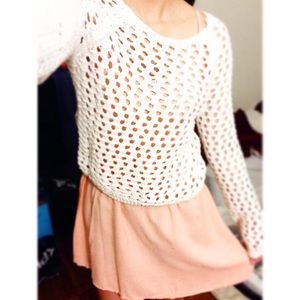 Zara Knitted Net Sweater