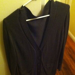 Dark green boyfriend cardigan