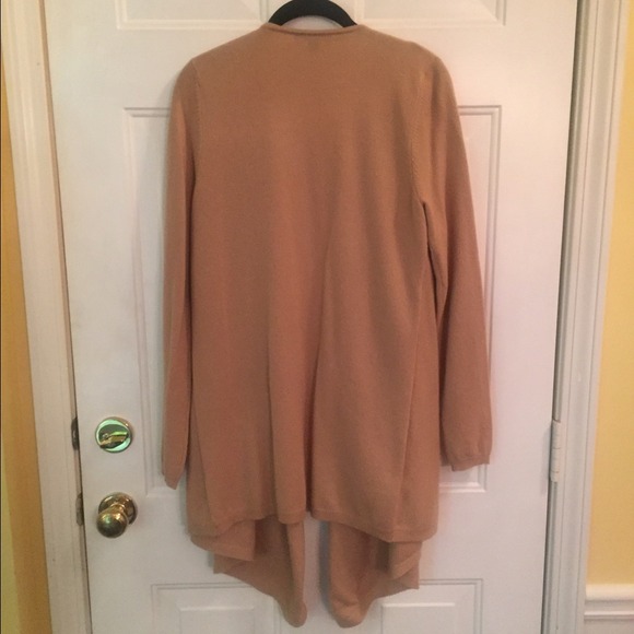 🚫Bundled🚫Ann Taylor Camel Cashmere Wrap Cardigan - Picture 3 of 4
