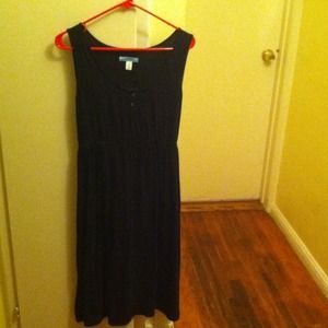 Black maternity cotton dress