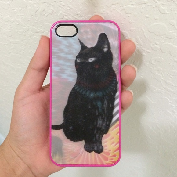 PINK HOLOGRAPHIC MARC JACOBS IPHONE 5/5s CAT CASE