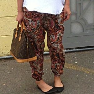 NWOT 'Paisley' Patterned Pants