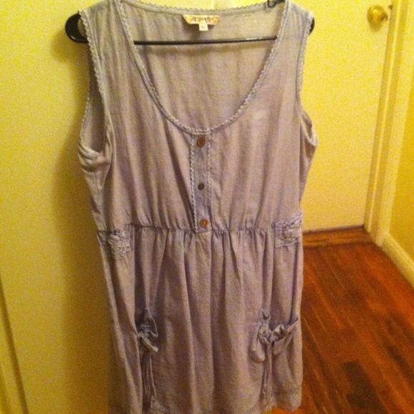 Boho dress light blue