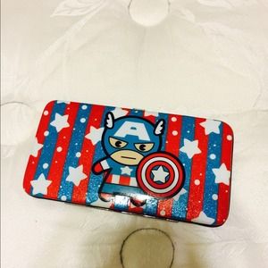 Cute captain America wallet