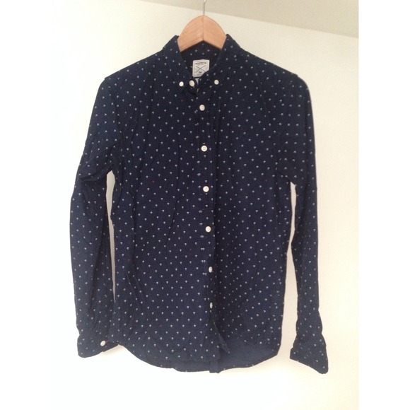 Gap Navy Corduroy Button Down