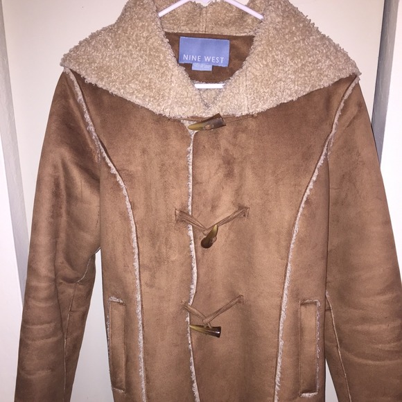 Nine West suede hooded winter coat❄️❄️❄️