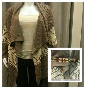 2 pc cardigan and belt