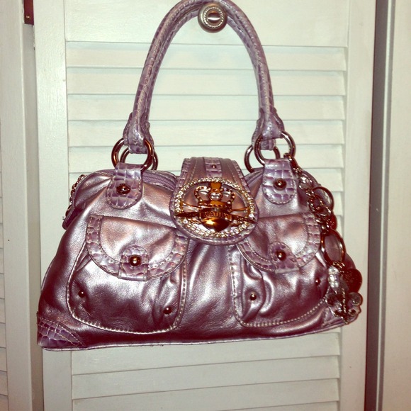 Light purple/silver small over the shoulder purse!
