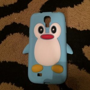 Galaxy S4 Blue Penguin Case