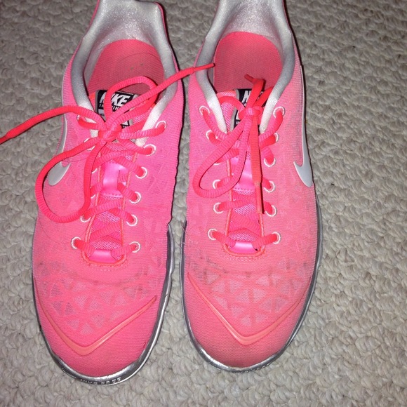 Pink nike sneakers