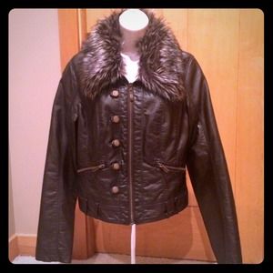 Faux leather jacket