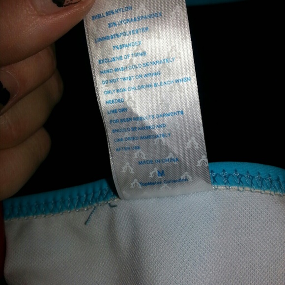 *New Never Worn Fringe Bikini in Black & Blue - Picture 2 of 3