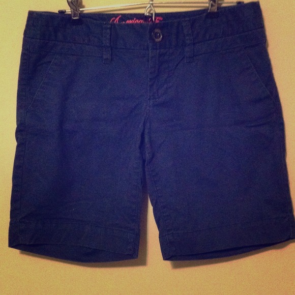 Navy blue Bermuda shorts